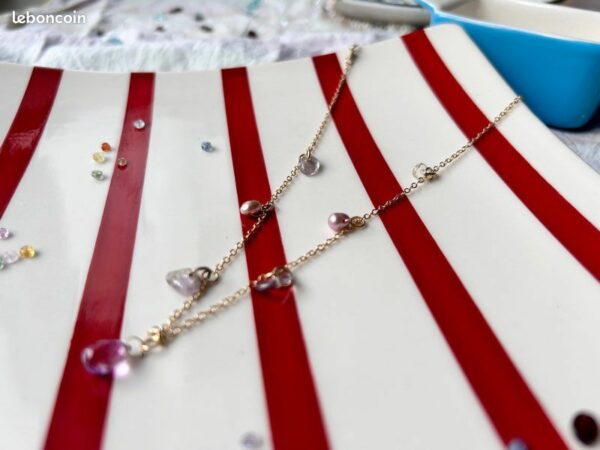 Collier avec pendants - THE BEEJOUX - pierreries OR perles