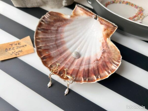 Boucles d’oreille sans trou - THE BEEJOUX - perle OR – Image 2