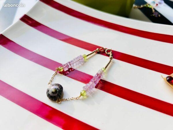 Bracelet - THE BEEJOUX - pierreries 🐚 OR – Image 2