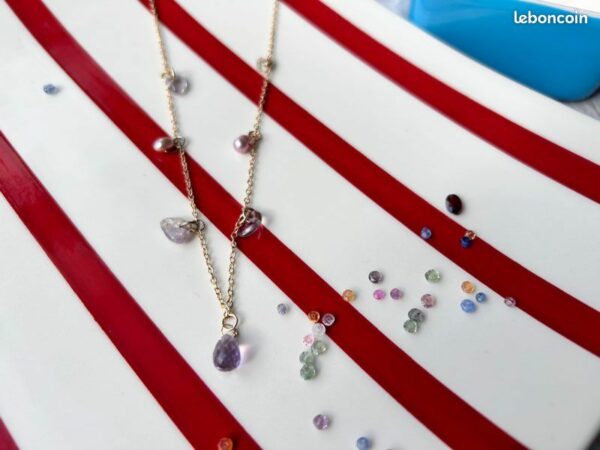 Collier avec pendants - THE BEEJOUX - pierreries OR perles – Image 6